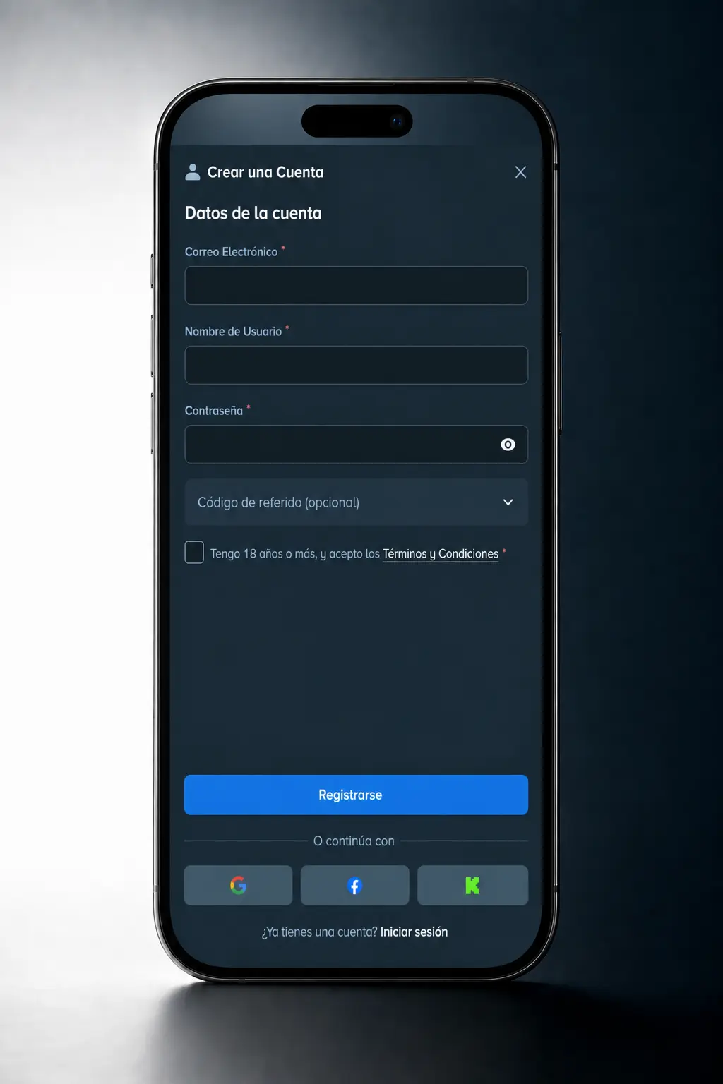 Captura de la app móvil de Stake mostrando la sección de apuestas hípicas con cuotas y mercados disponibles