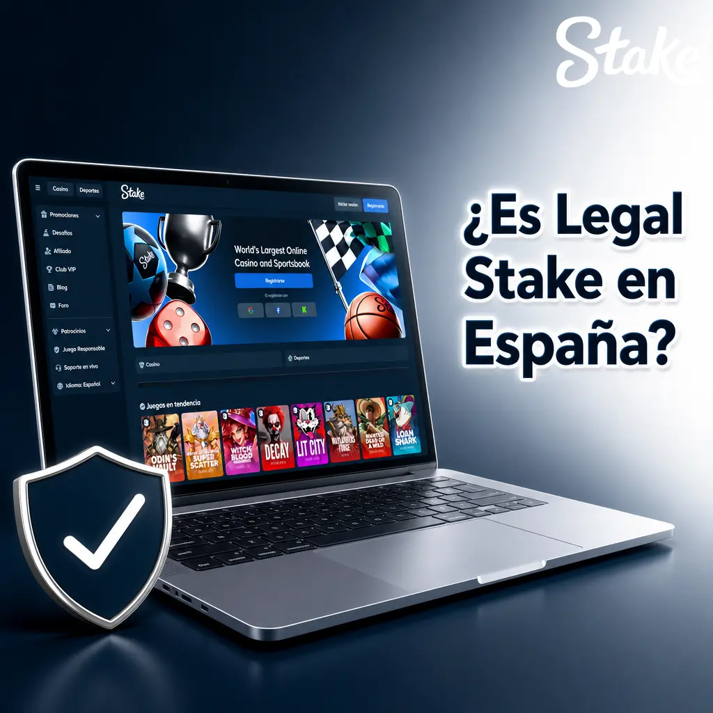 Stake opera en España con licencia de Curaçao, sin autorización de la DGOJ; incluye juego responsable y sistema Provably Fair.